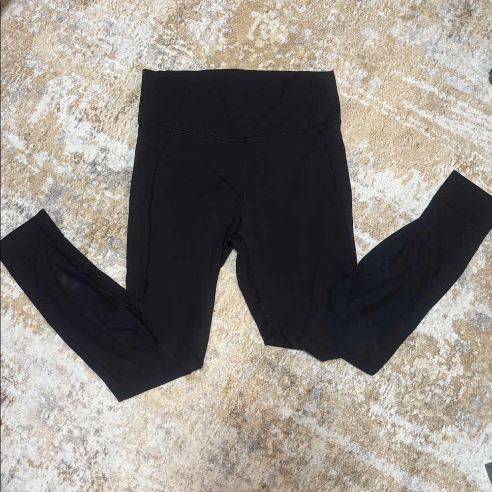 Lululemon Full Length Pants With Mesh